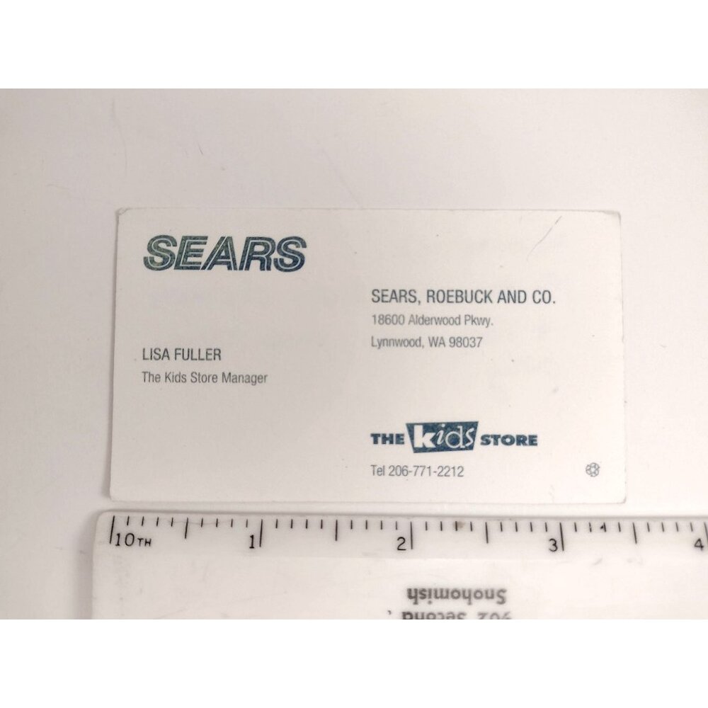 Sears Roebuck & Co. Kids Clothes Footwear Card Vintage 1980s Advertising